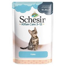 Schesir Kitten Tuna ТУНЕЦ в желе влажный корм консервы для котят 85 г (171030)